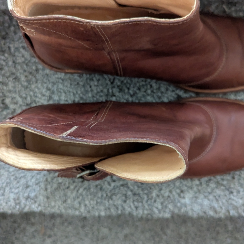 Timberland Women's Super Soft Distressed Brown Leather Ankle Boots Size 9